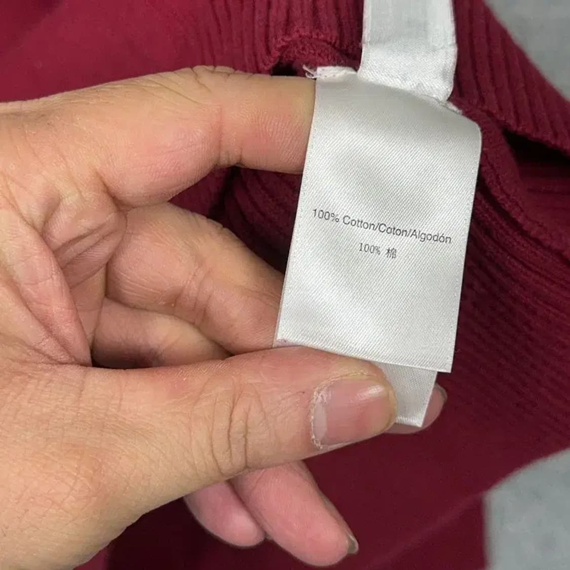 DKNY 프린팅 로고 Y2K 코튼 니트 L 상품이미지6