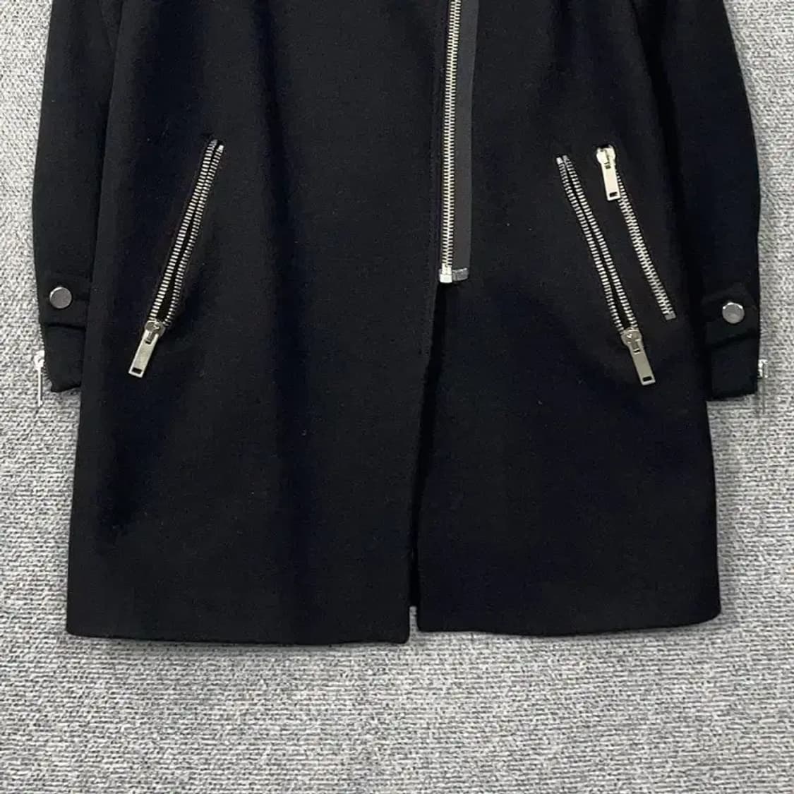 자라 램스킨 양가죽 라이더 코트 M 상품이미지4