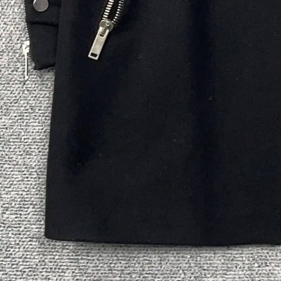 자라 램스킨 양가죽 라이더 코트 M 상품이미지5