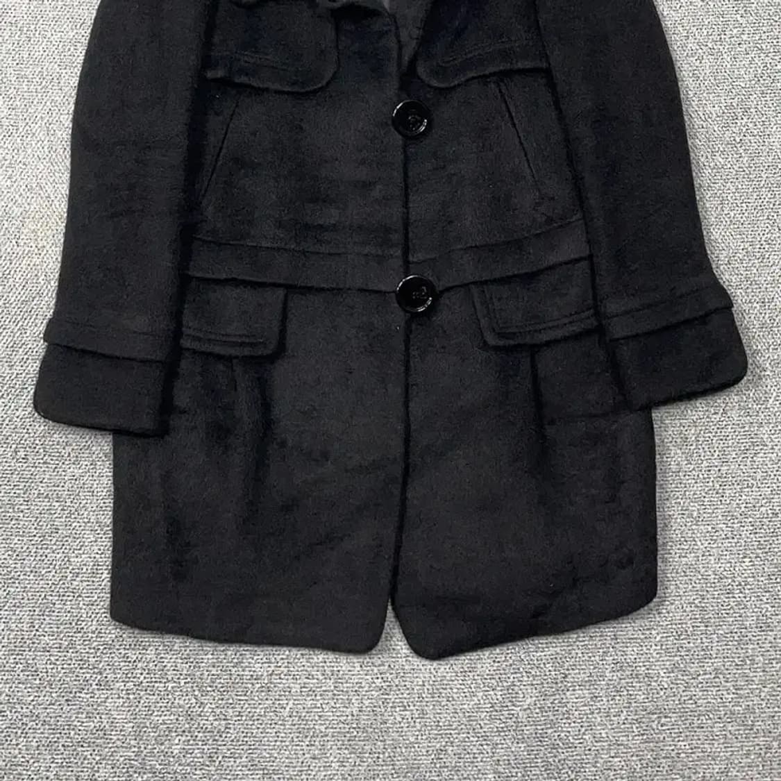 오즈세컨 블랙 알파카 클래식 코트 1 상품이미지4