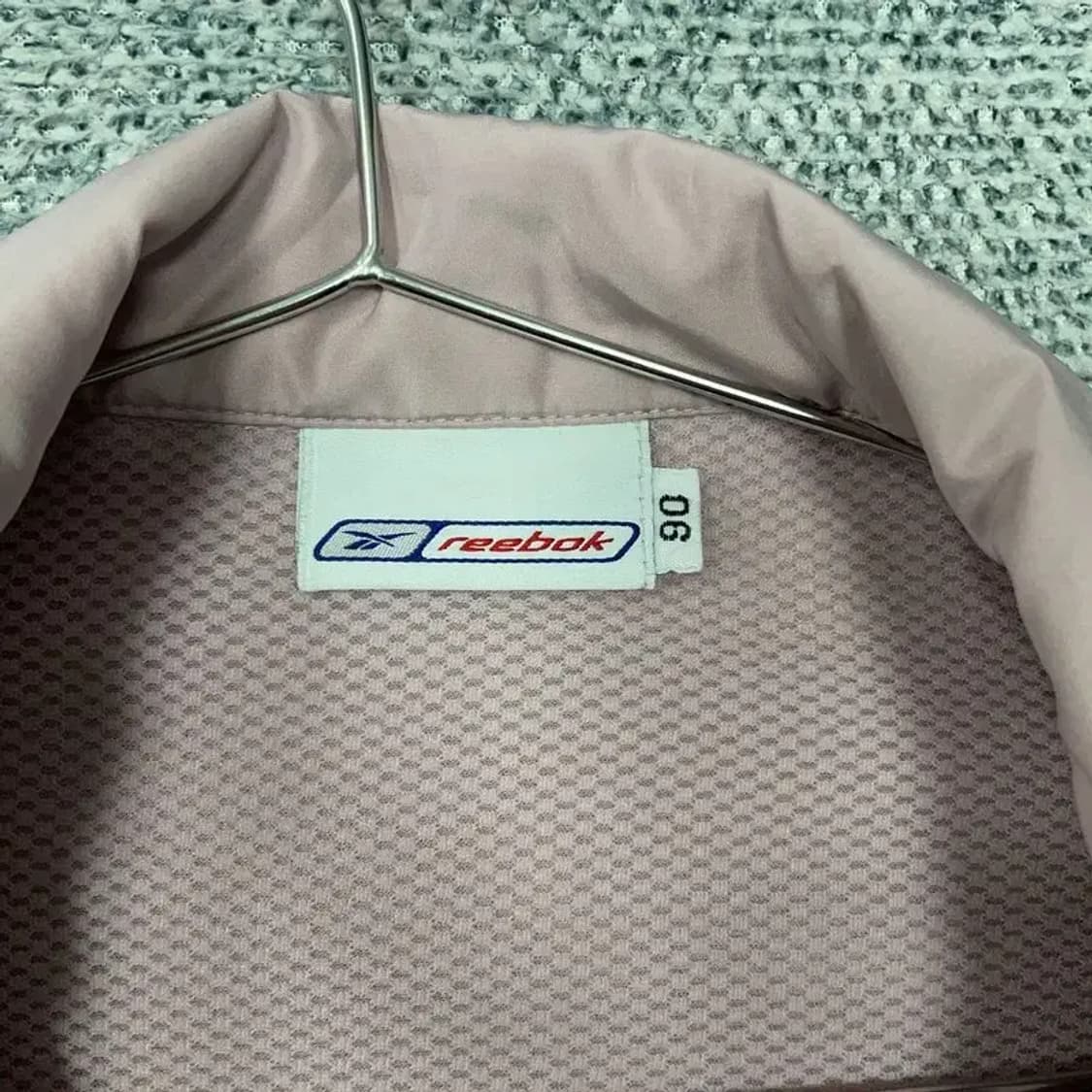 리복 라이트 핑크 로고 남성 바람막이 90 상품이미지7