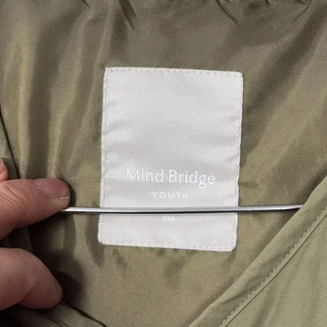 마인드브릿지 카키 블루종 깔깔이 자켓 100 상품이미지3