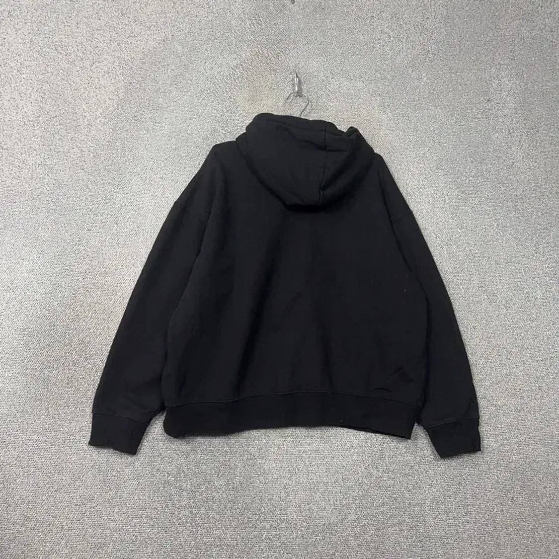 무신사스탠다드 블랙 오버핏 스웻 후드티 3XL 상품이미지2