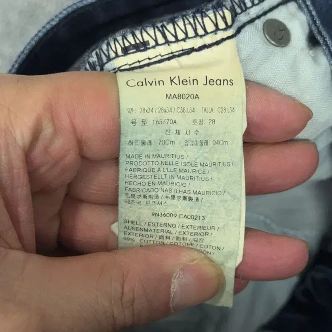 캘빈클라인 여성 슬림 일자핏 청바지 28 34 상품이미지7