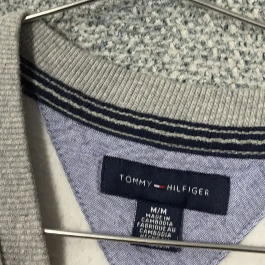 타미힐피거 라이트 그레이 로고 맨투맨 M 상품이미지4