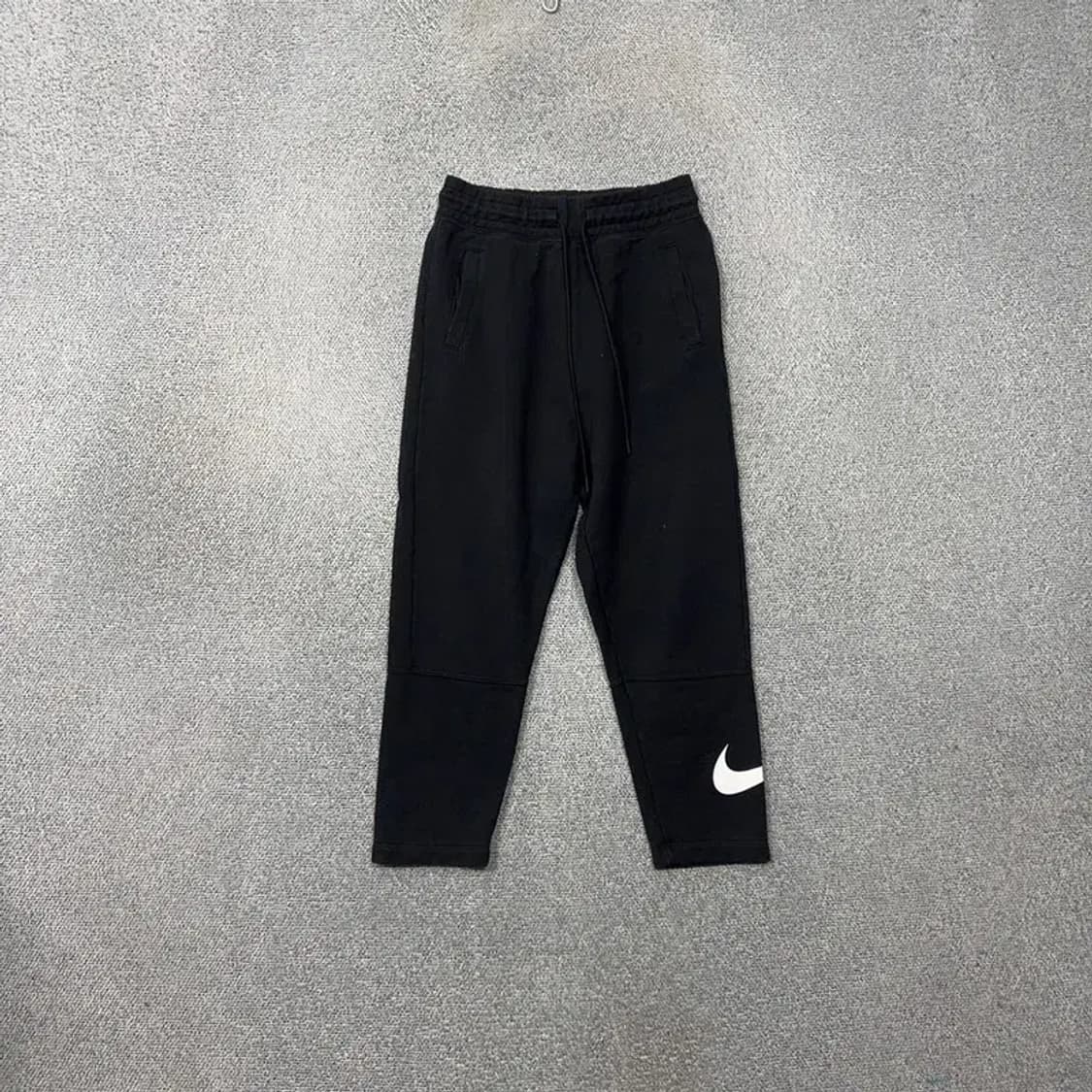 나이키 로고 스우시 블랙 트레이닝 팬츠 M 상품이미지1