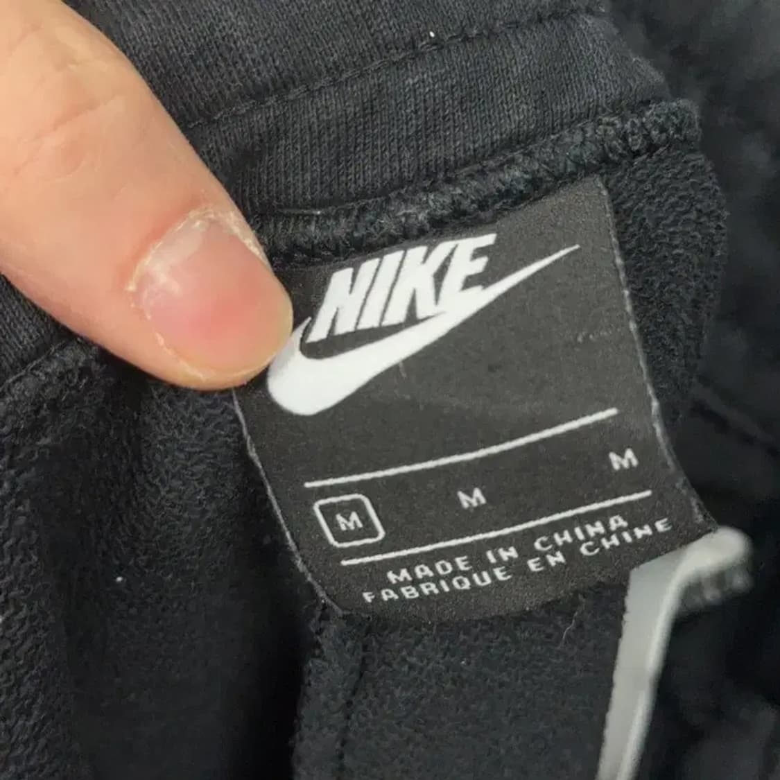 나이키 로고 스우시 블랙 트레이닝 팬츠 M 상품이미지5