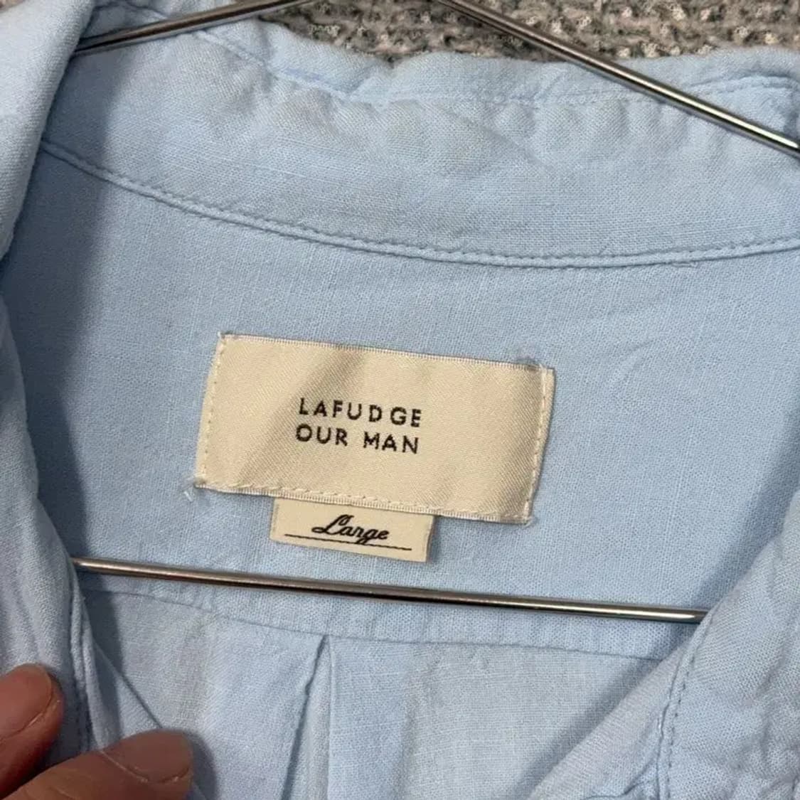 라퍼지스토어 남성 라이트 블루 셔츠 L 상품이미지3