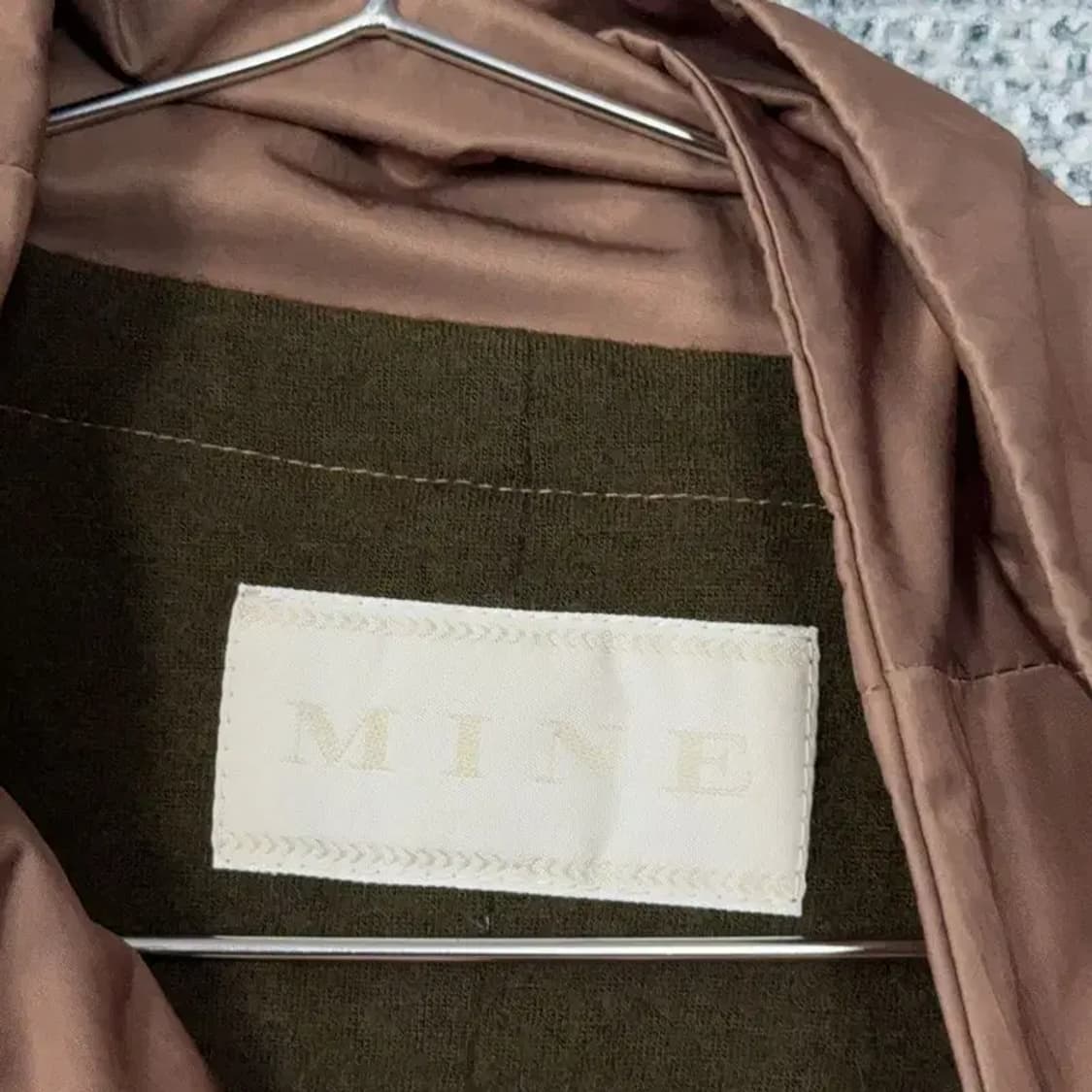 마인 한섬 여성 브라운 코트 자켓 82-94-160 상품이미지5