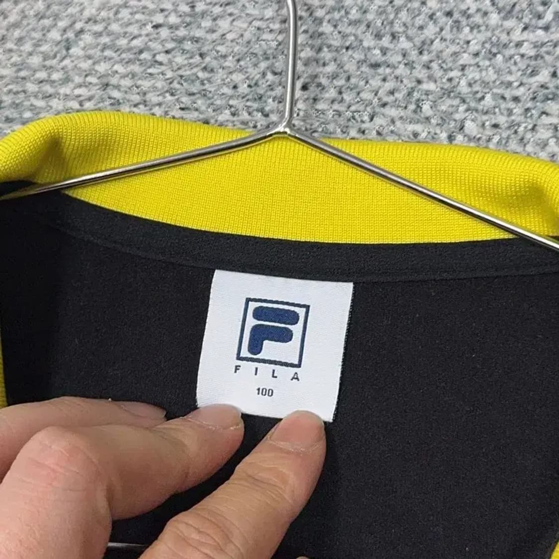 휠라 블랙 로고 여성 기능성 집업 100 상품이미지3