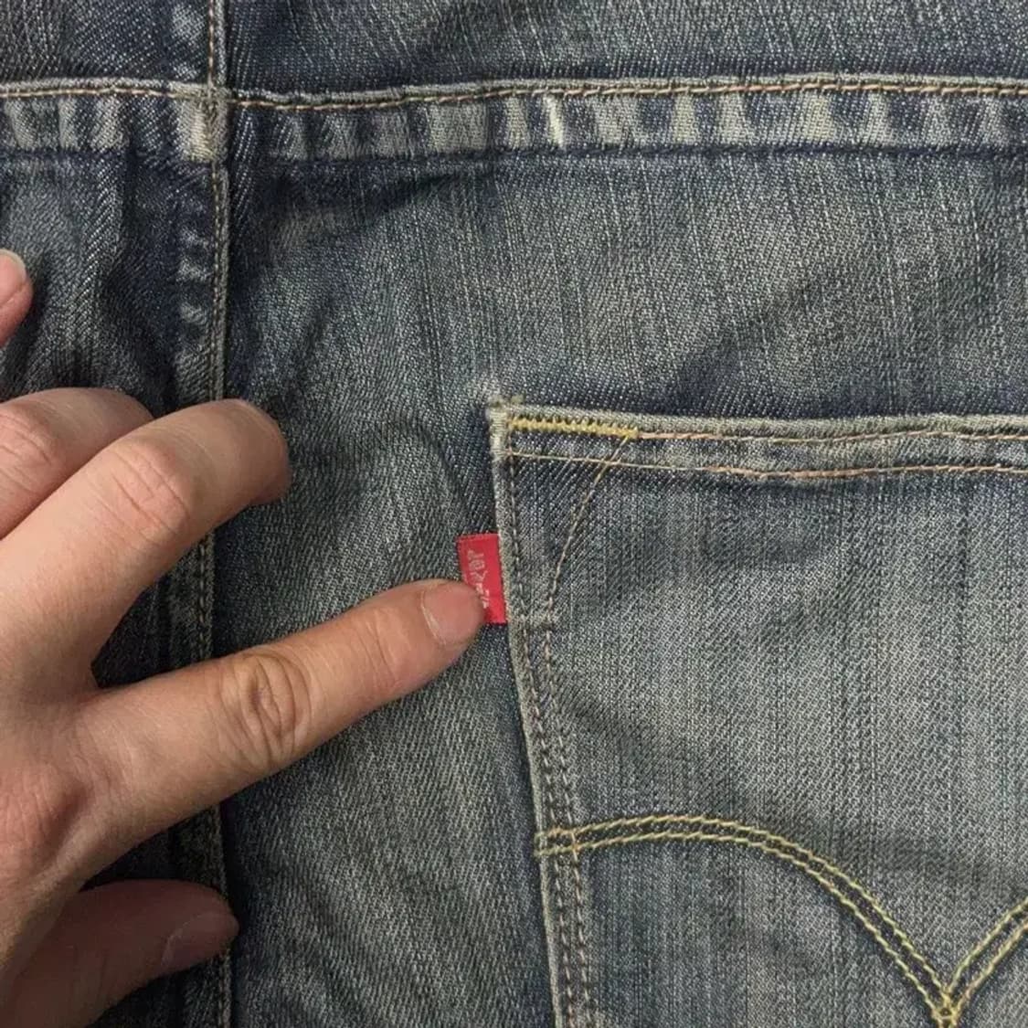 리바이스 빈티지 워싱 Y2K 데님팬츠 32 33 상품이미지5