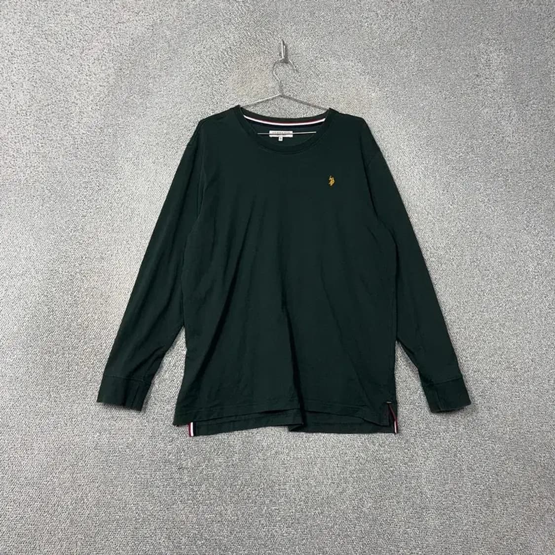 폴로아쎈 그린 로고 남성 캐주얼 긴팔티 3XL 상품이미지1