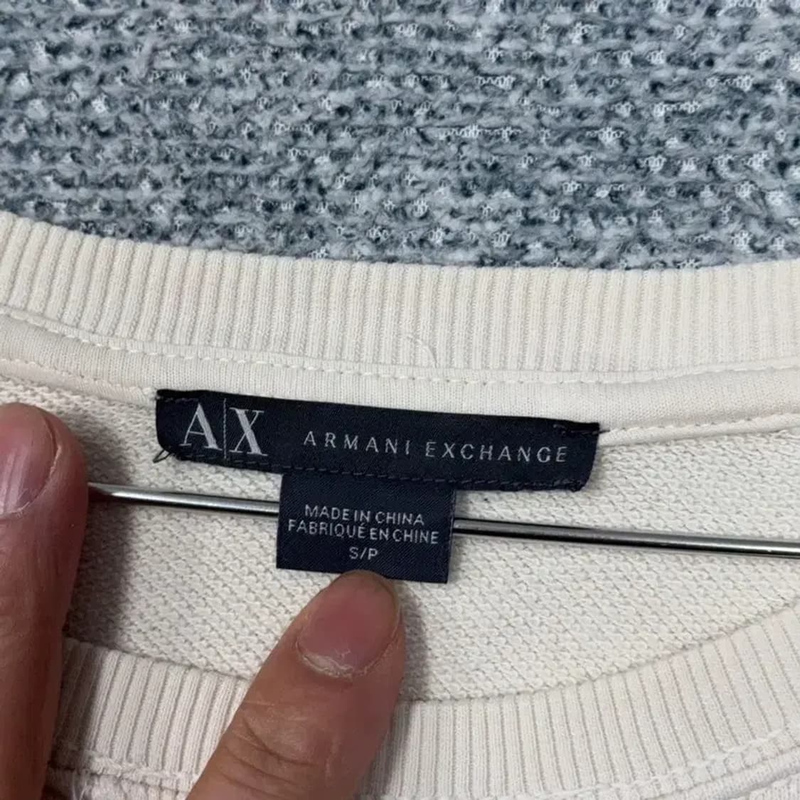 알마니 익스체인지 크림 긴팔 원피스 S 상품이미지5