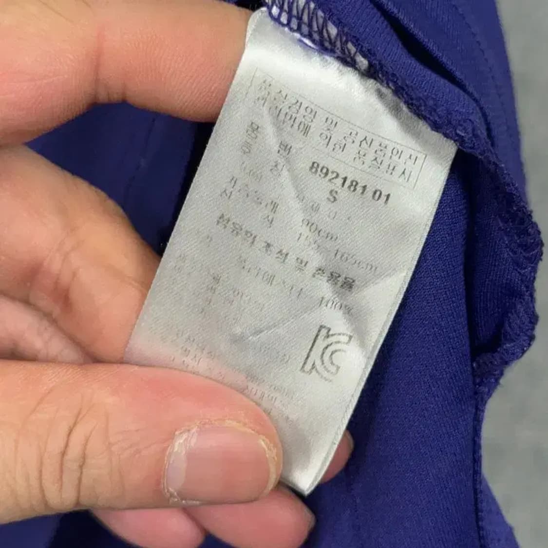 푸마 네이비 로고 기능성 여성 카라티 S 상품이미지4