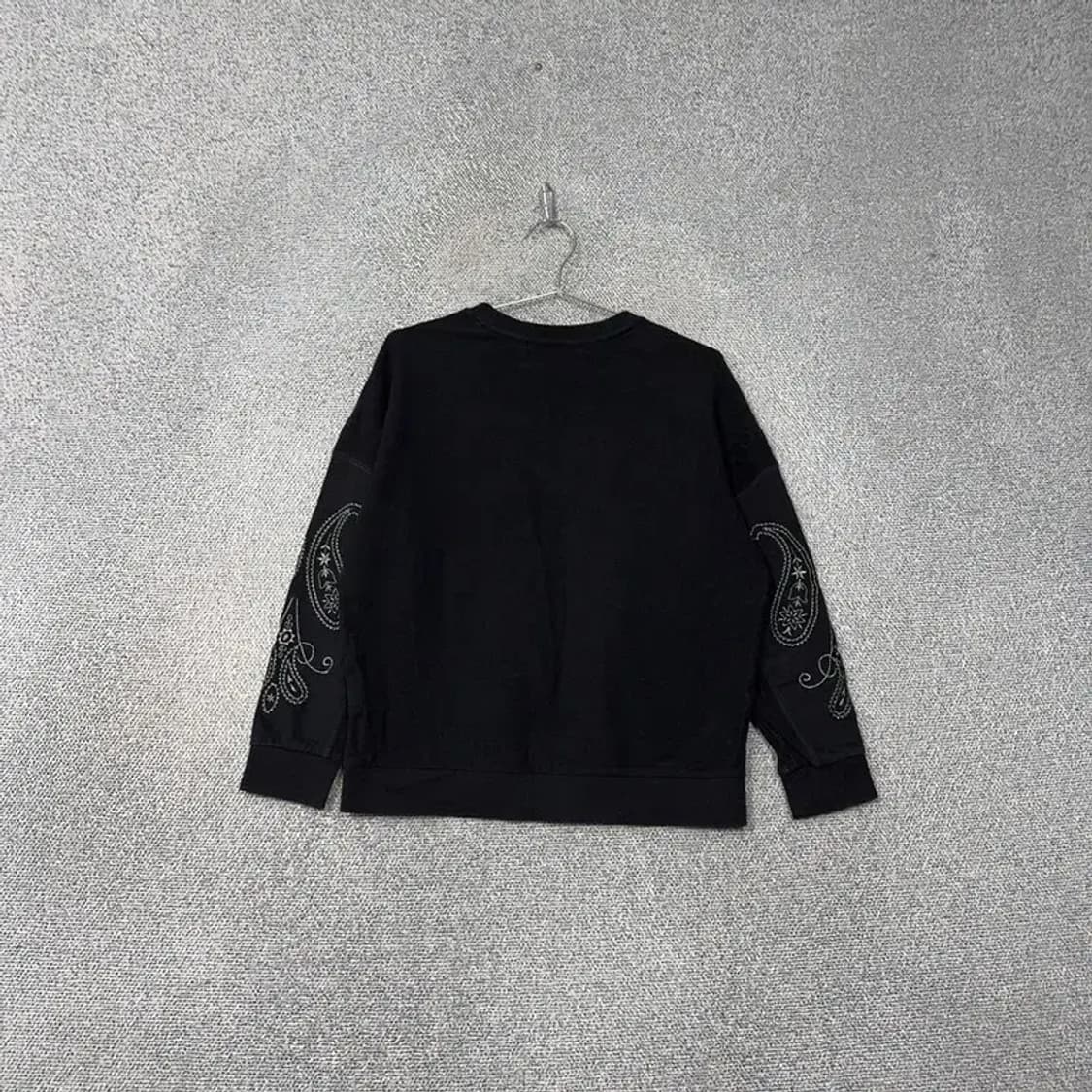 카이아크만 여성 빈티지 블랙 맨투맨 S 상품이미지2