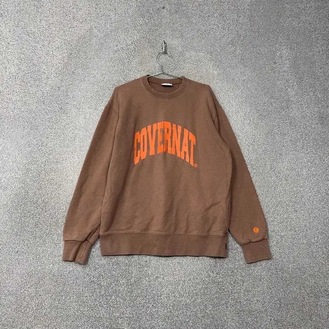 커버낫 프린팅 브라운 빈티지 스웻셔츠 맨투맨 L 상품이미지1