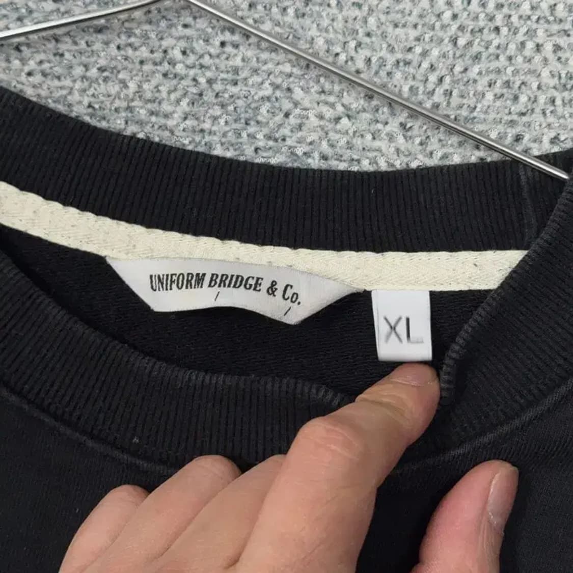 유니폼브릿지 1960 로고 블랙 맨투맨 XL(110) 상품이미지3