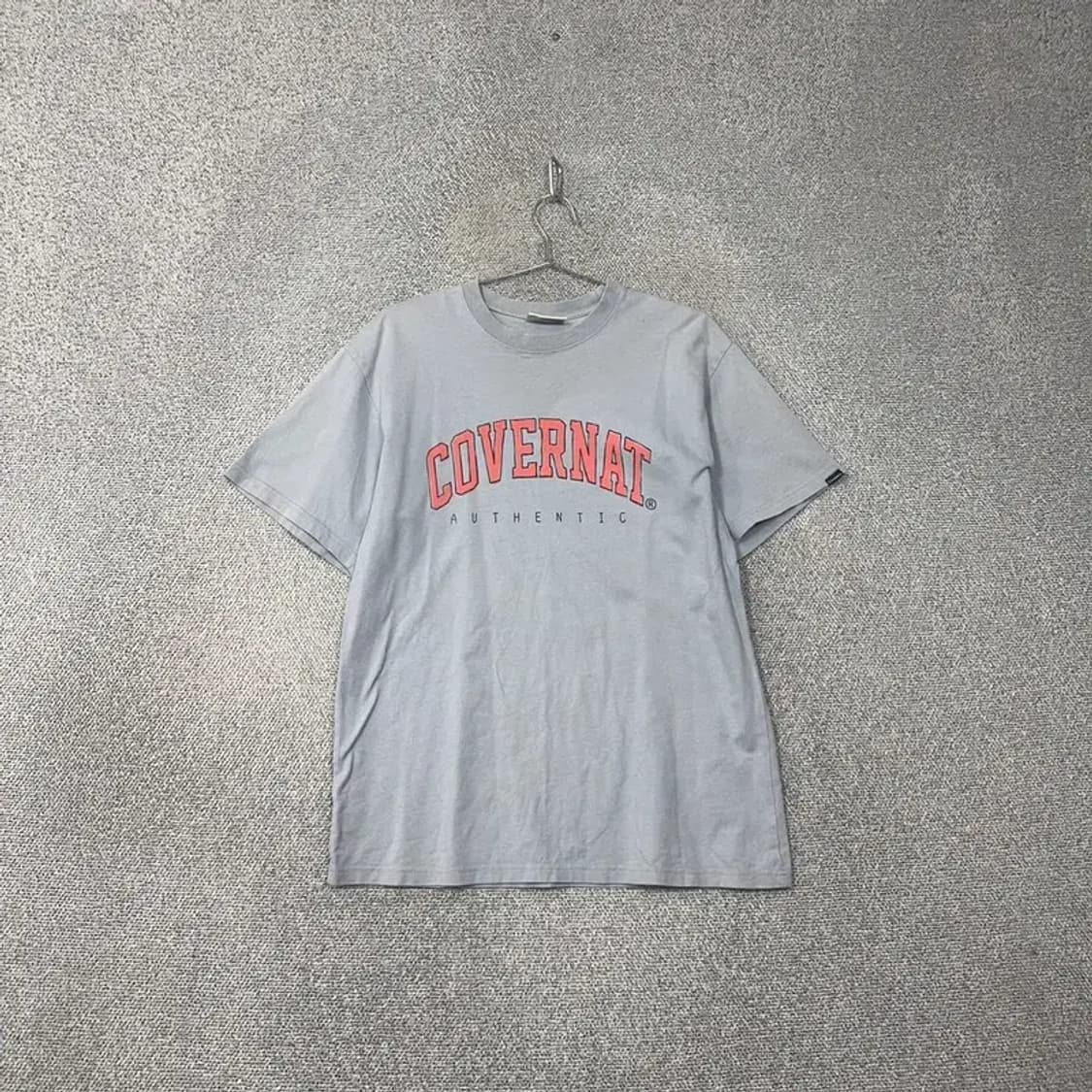 커버낫 빈티지 프린팅 로고 오버핏 반팔티 L 상품이미지1