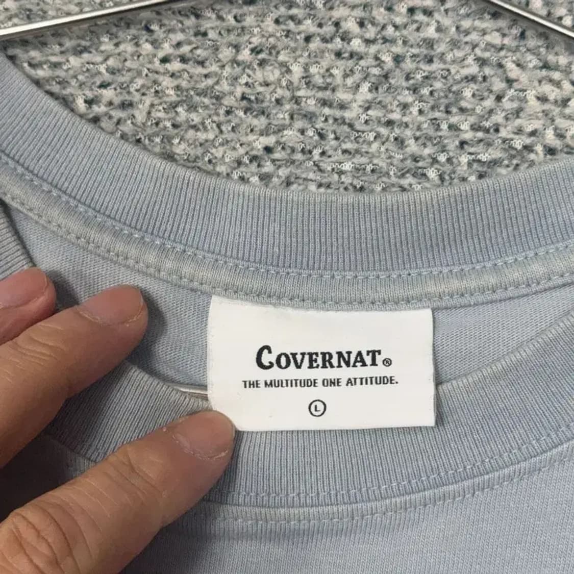 커버낫 빈티지 프린팅 로고 오버핏 반팔티 L 상품이미지3