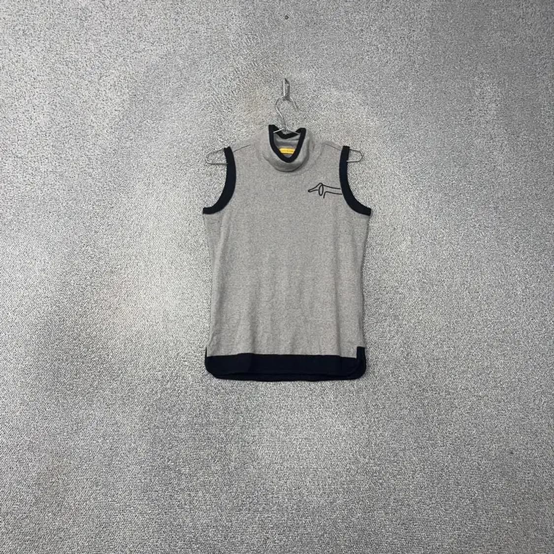 루이까스텔 로고 골프 울 니트 조끼 90 상품이미지1