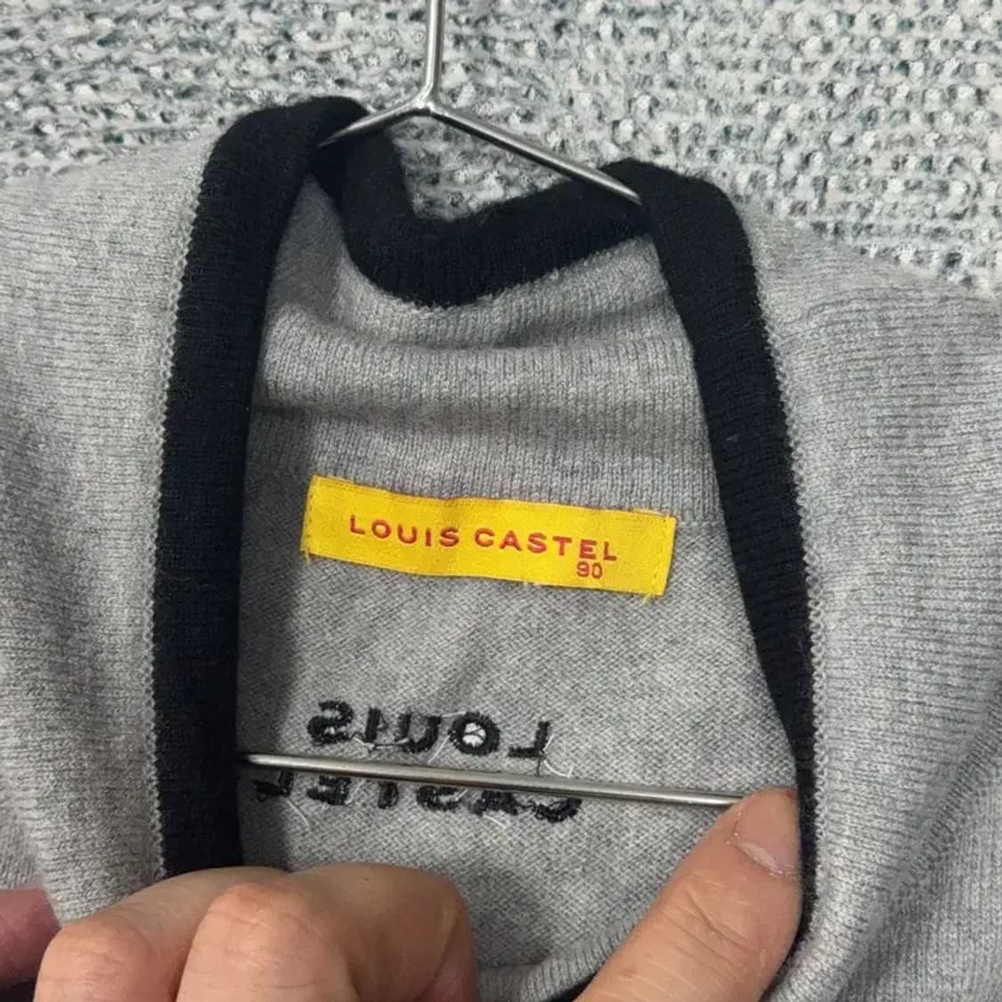 루이까스텔 로고 골프 울 니트 조끼 90 상품이미지5