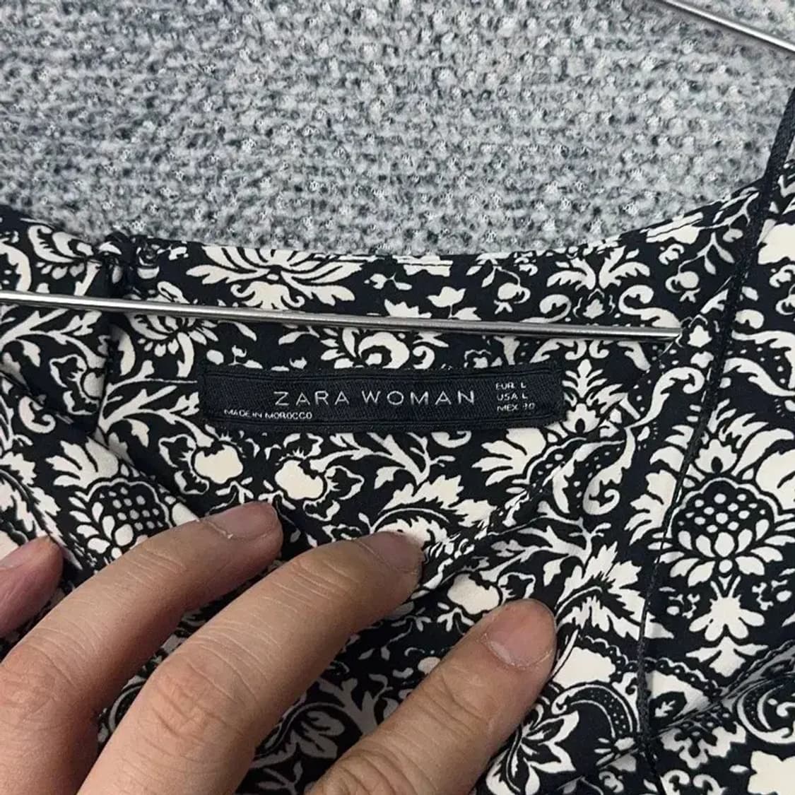 자라 빈티지 패턴 여성 캐주얼 원피스 L 상품이미지5