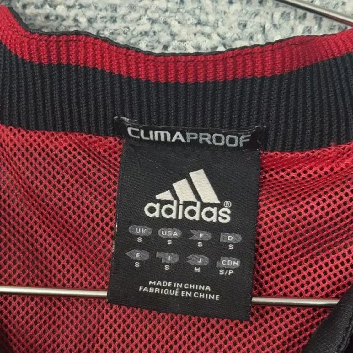 아디다스 검금 빈티지 프린팅 반집업 기능성 반팔티 M 상품이미지3