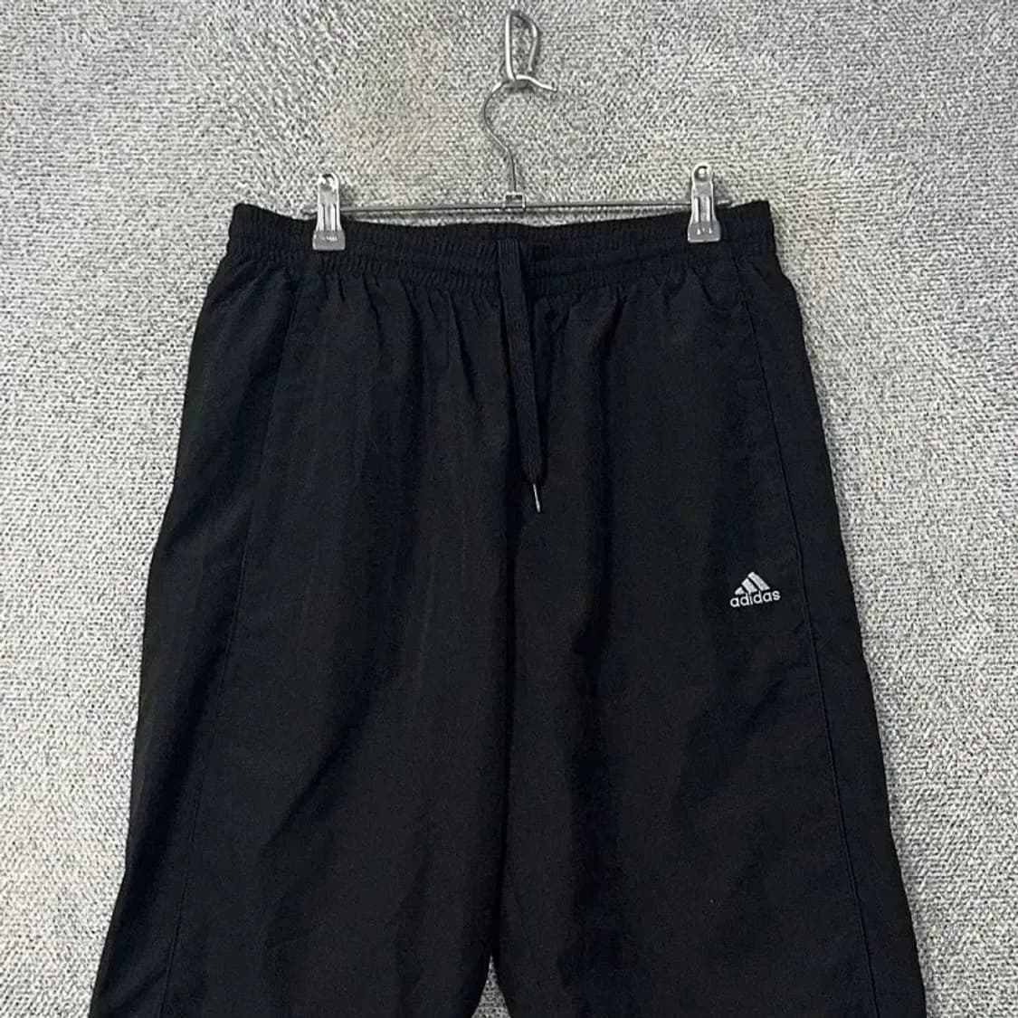 아디다스 블랙 로고 기능성 7부 반바지 105 상품이미지3