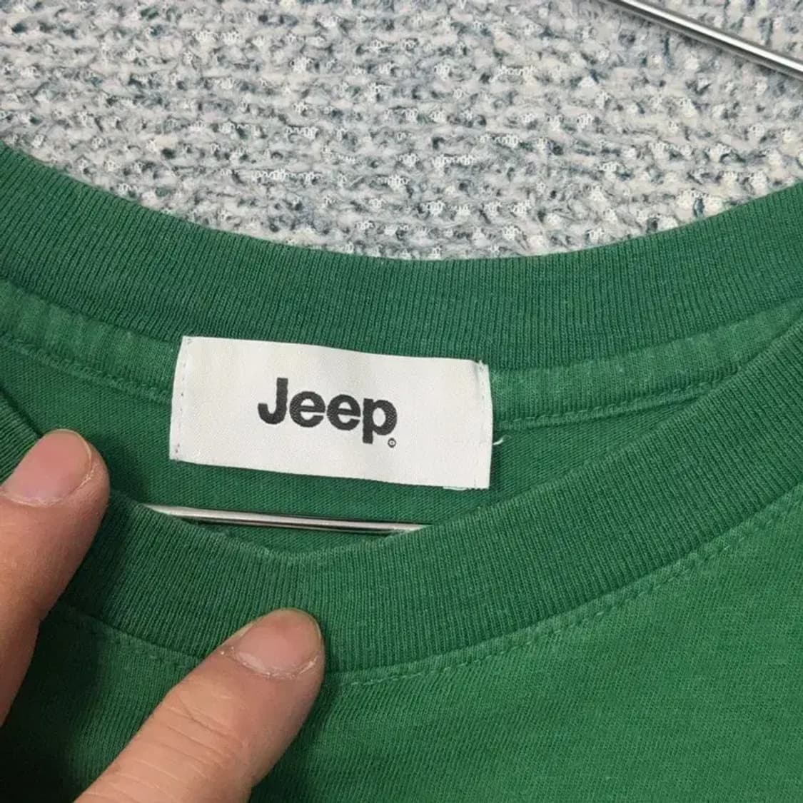 지프 프린팅 그린 반팔티 XL(105) 상품이미지3