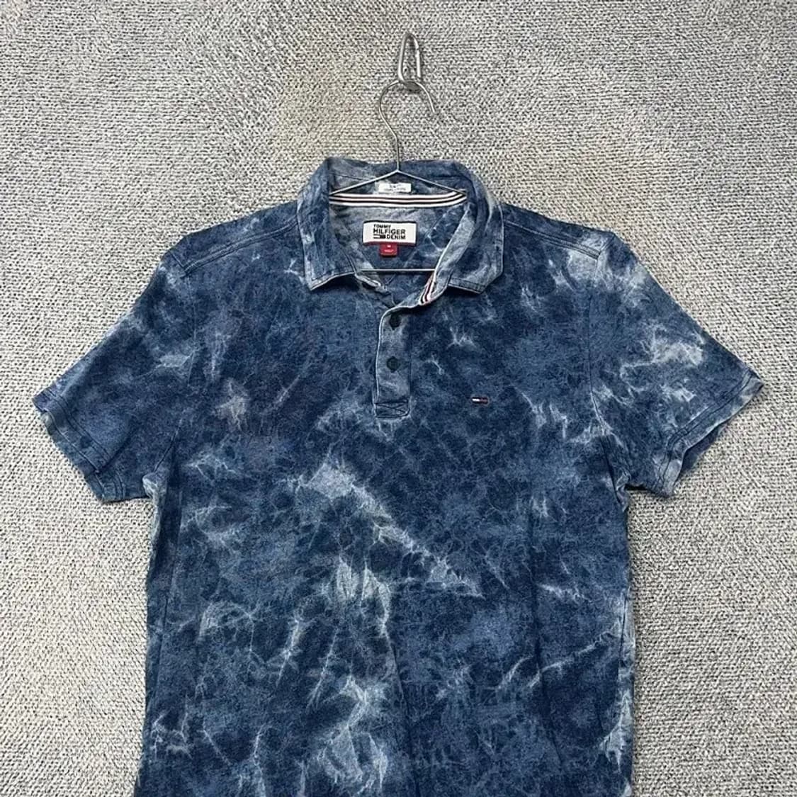 타미힐피거 타이다이 빈티지 반팔 카라티 M 상품이미지3