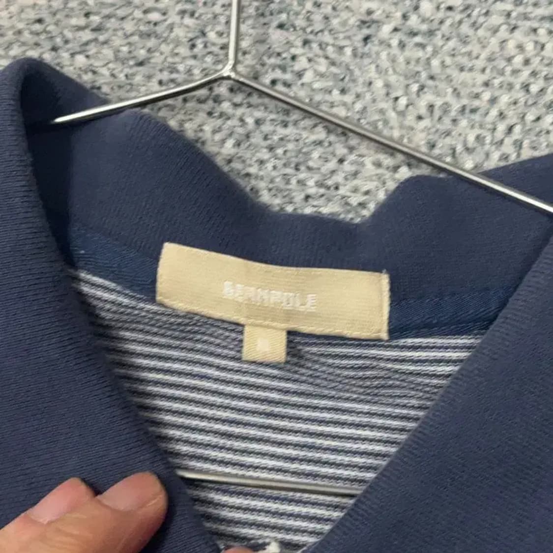 빈폴 캐주얼 스트라이프 반팔 카라티 M 상품이미지3