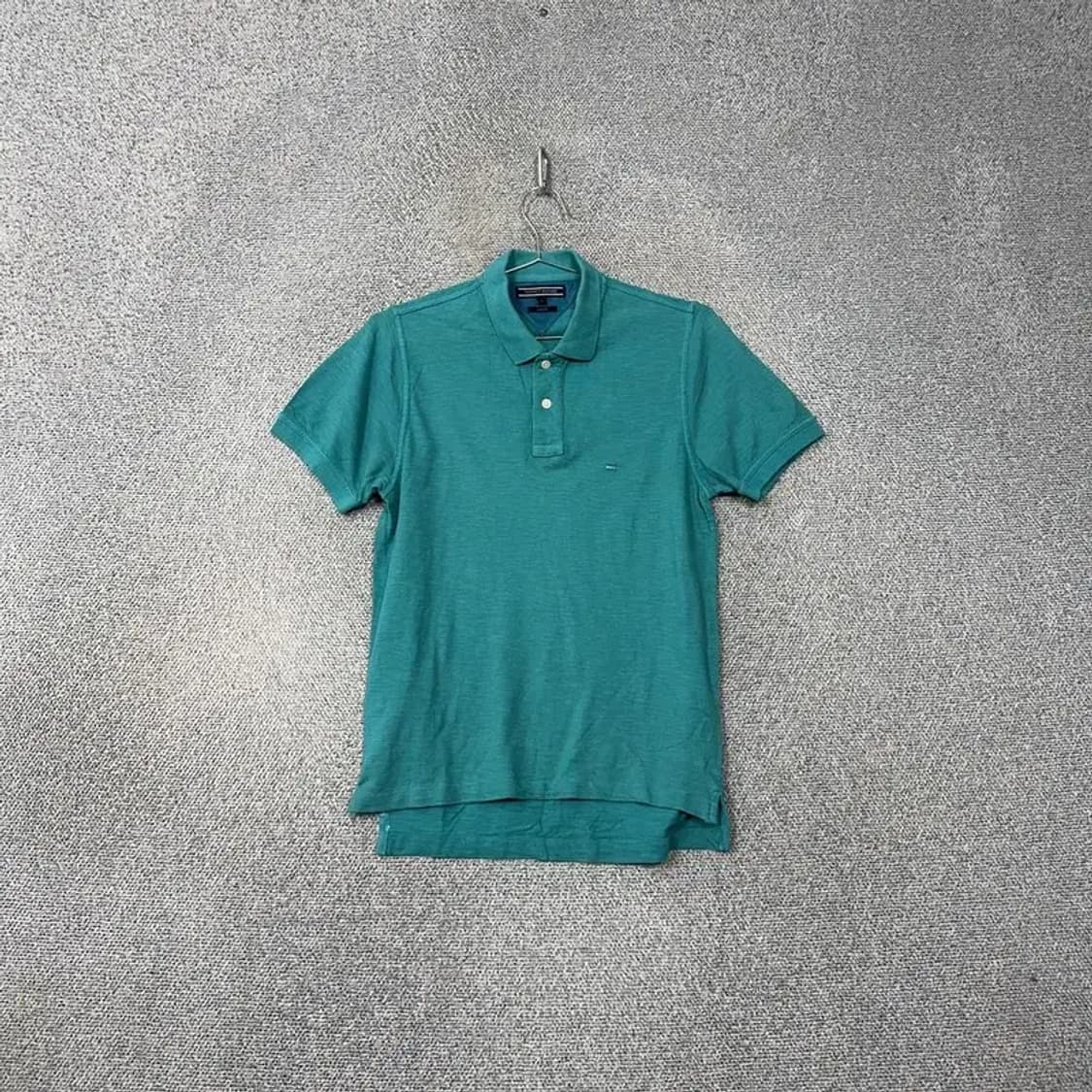 타미힐피거 심플 로고 민트 크린 반팔 카라티 S 상품이미지1