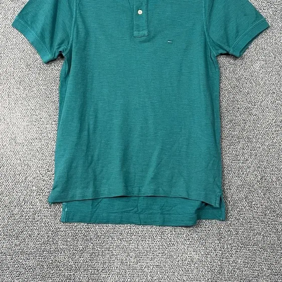 타미힐피거 심플 로고 민트 크린 반팔 카라티 S 상품이미지4