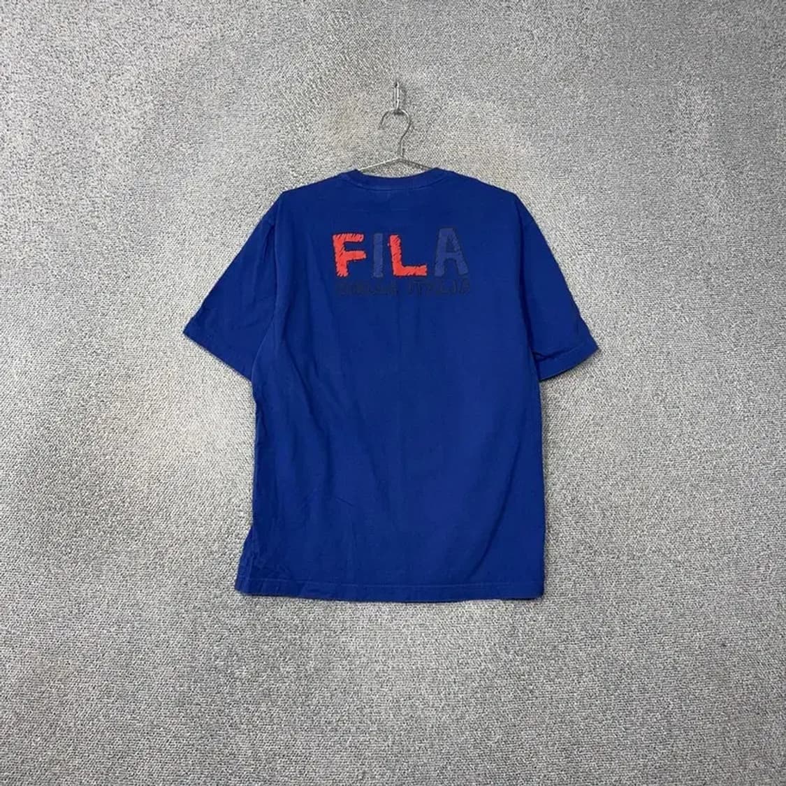 휠라 블루 로고 루즈핏 반팔티 L 상품이미지2