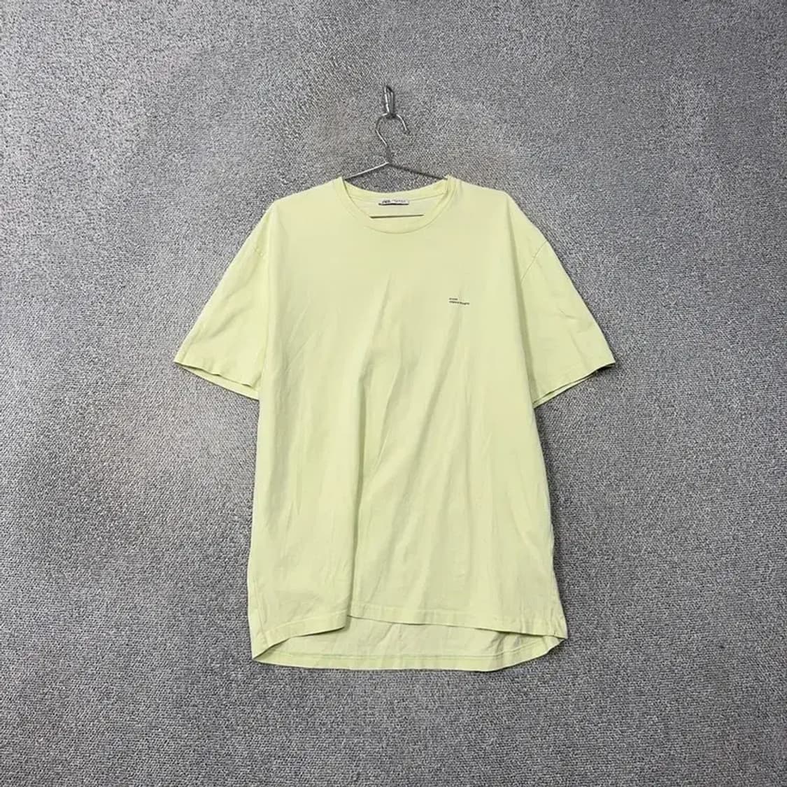 자라 라이트 그린 캐주얼 반팔티 XL 상품이미지1