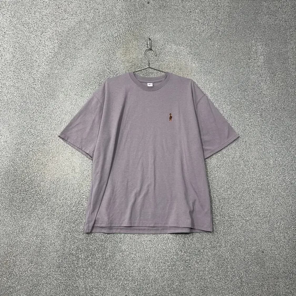 파르티멘토 퍼플 피그먼트 로고 오버핏 반팔티 L 상품이미지1