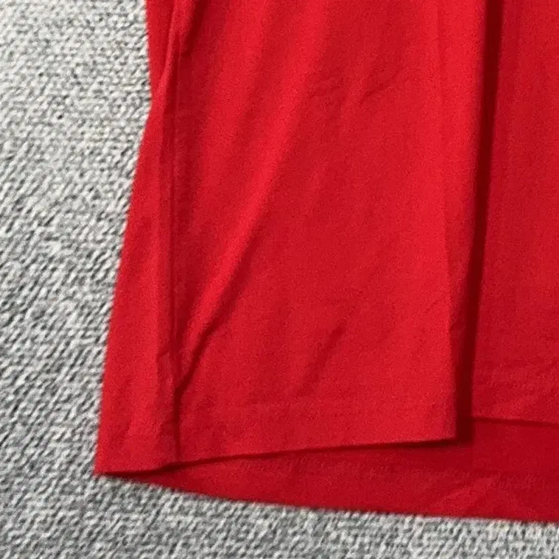 밀레 레드 로고 기능성 반팔티 100 상품이미지3