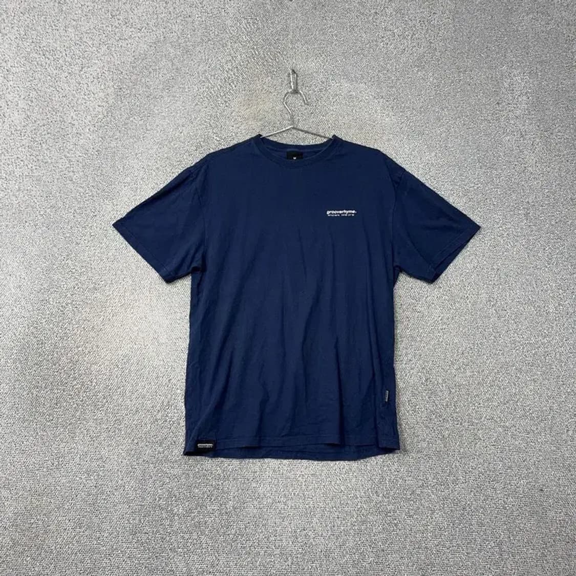 그루브라임 로고 네이비 반팔티 M 상품이미지1
