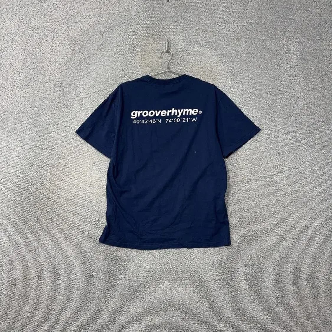 그루브라임 로고 네이비 반팔티 M 상품이미지2