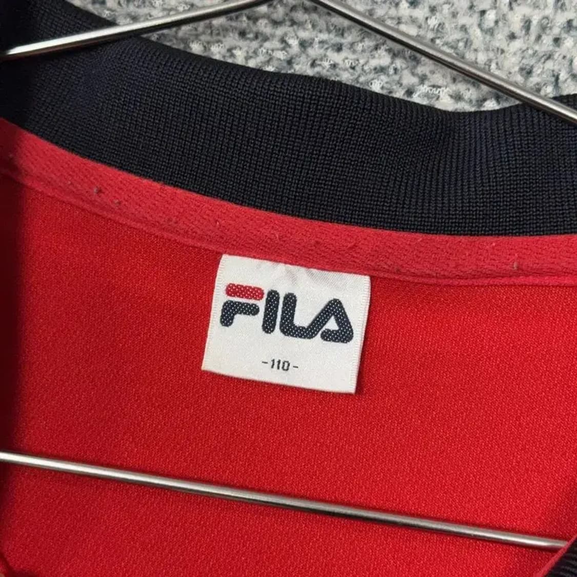 휠라 로고 남성 반팔 카라티 110 상품이미지3