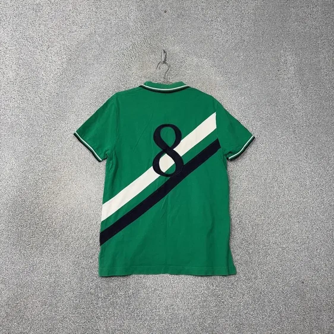 해지스 그린 빈티지 로고 럭비 반팔 카라티 110 상품이미지2