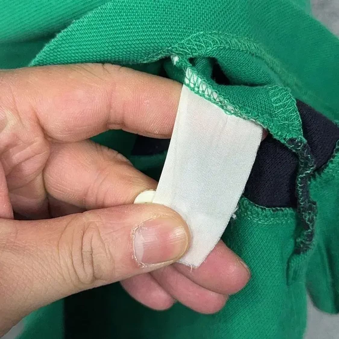 해지스 그린 빈티지 로고 럭비 반팔 카라티 110 상품이미지4