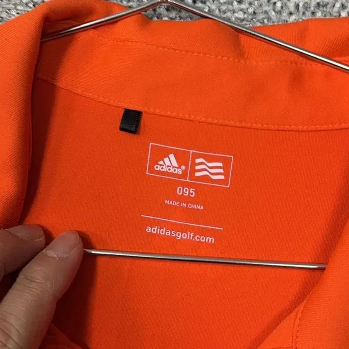 아디다스 오렌지 기능성 골프 반팔 카라티 95 상품이미지5
