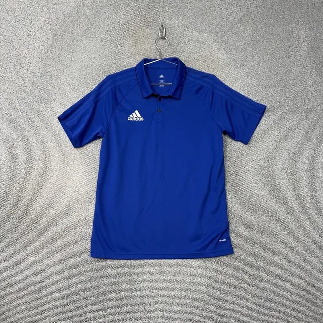 아디다스 블루 로고 기능성 반팔 카라티 105 상품이미지1