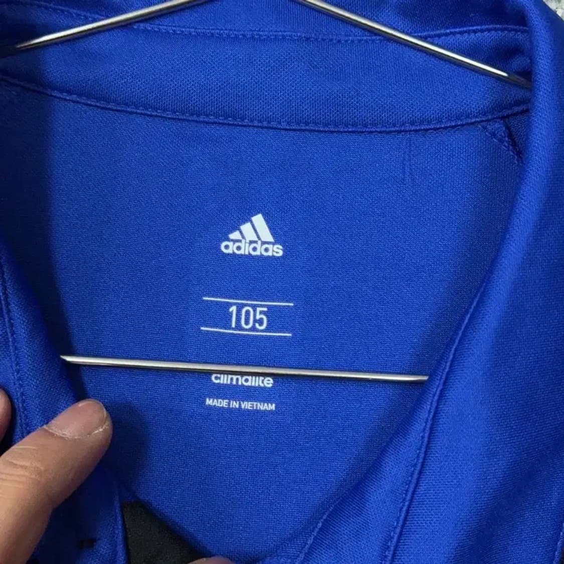 아디다스 블루 로고 기능성 반팔 카라티 105 상품이미지4