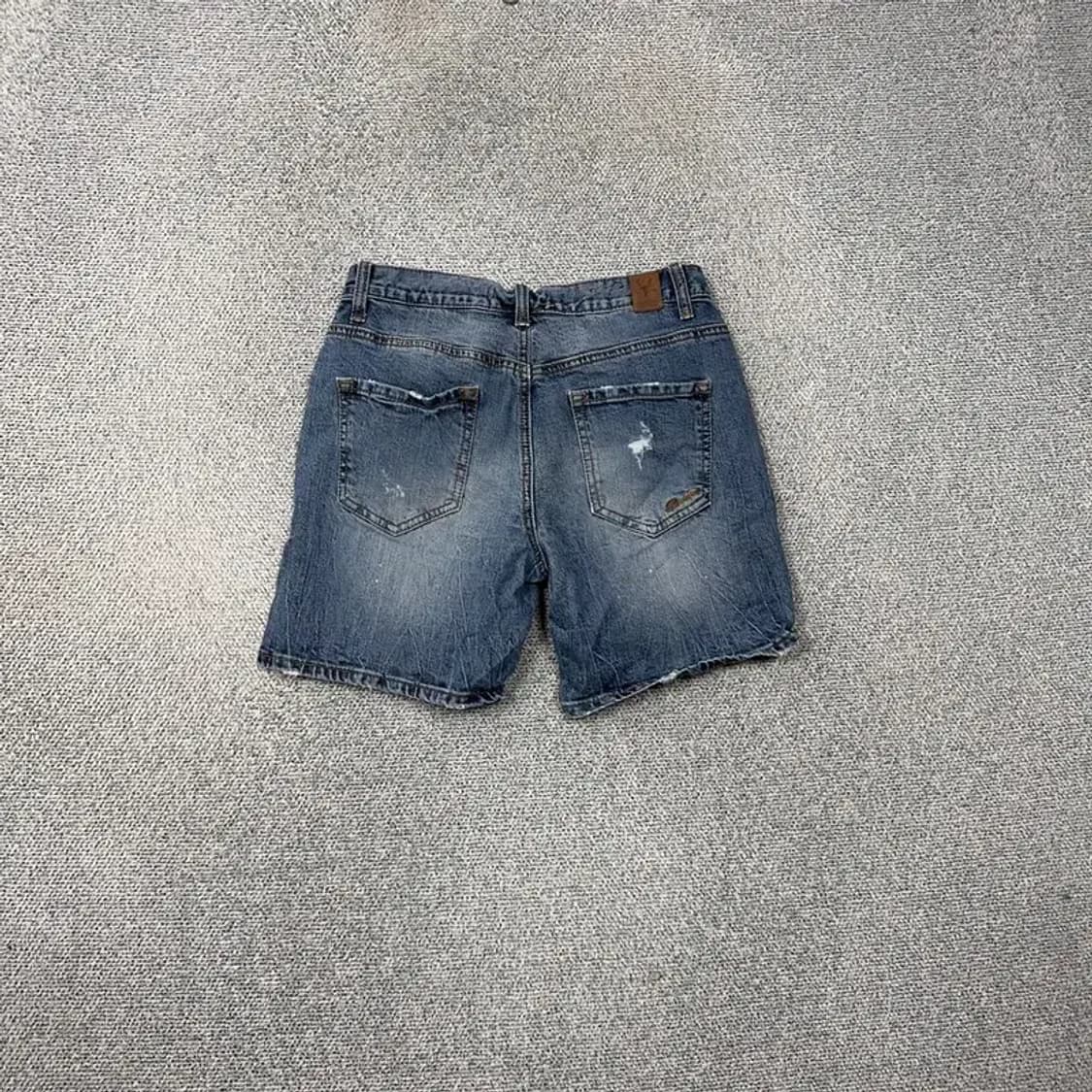 버커루 빈티지 워싱 데님 반바지 25 상품이미지2