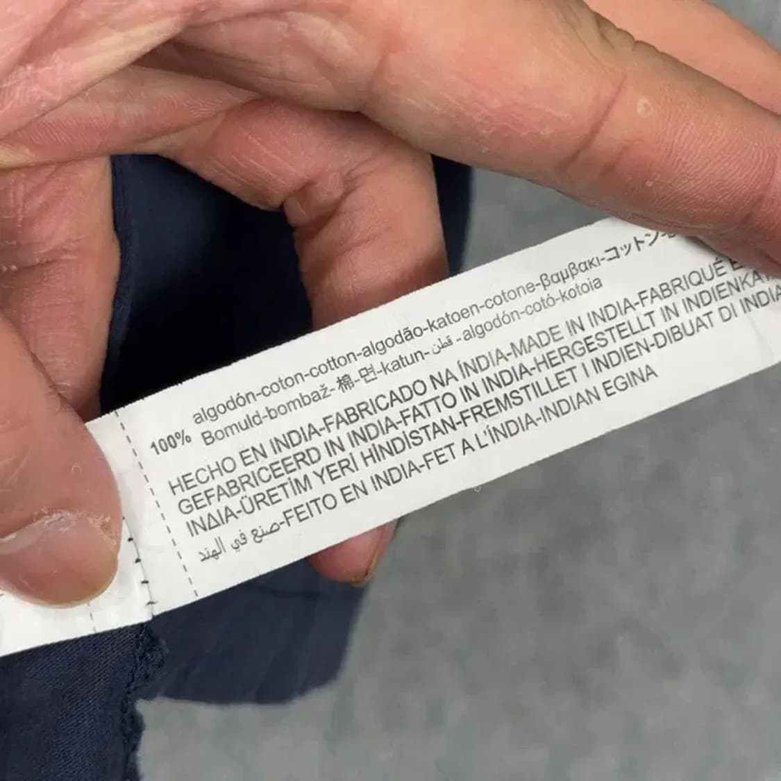 자라 네이비 남성 캐주얼 무지 반팔티 XXL 상품이미지4