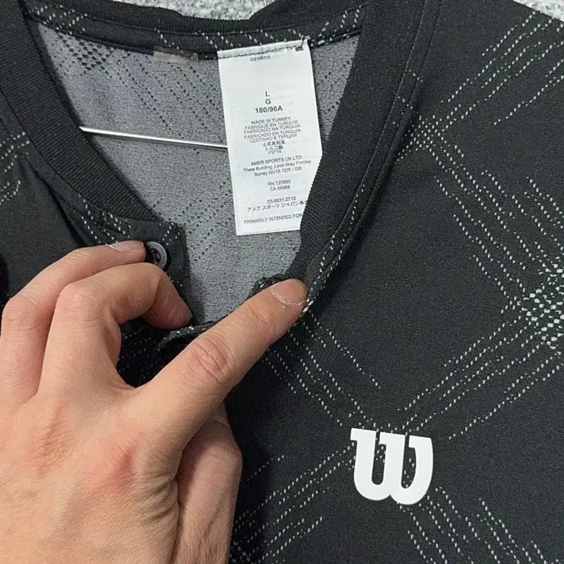 윌슨 아가일 로고 기능성 운동 반팔티 L 상품이미지5