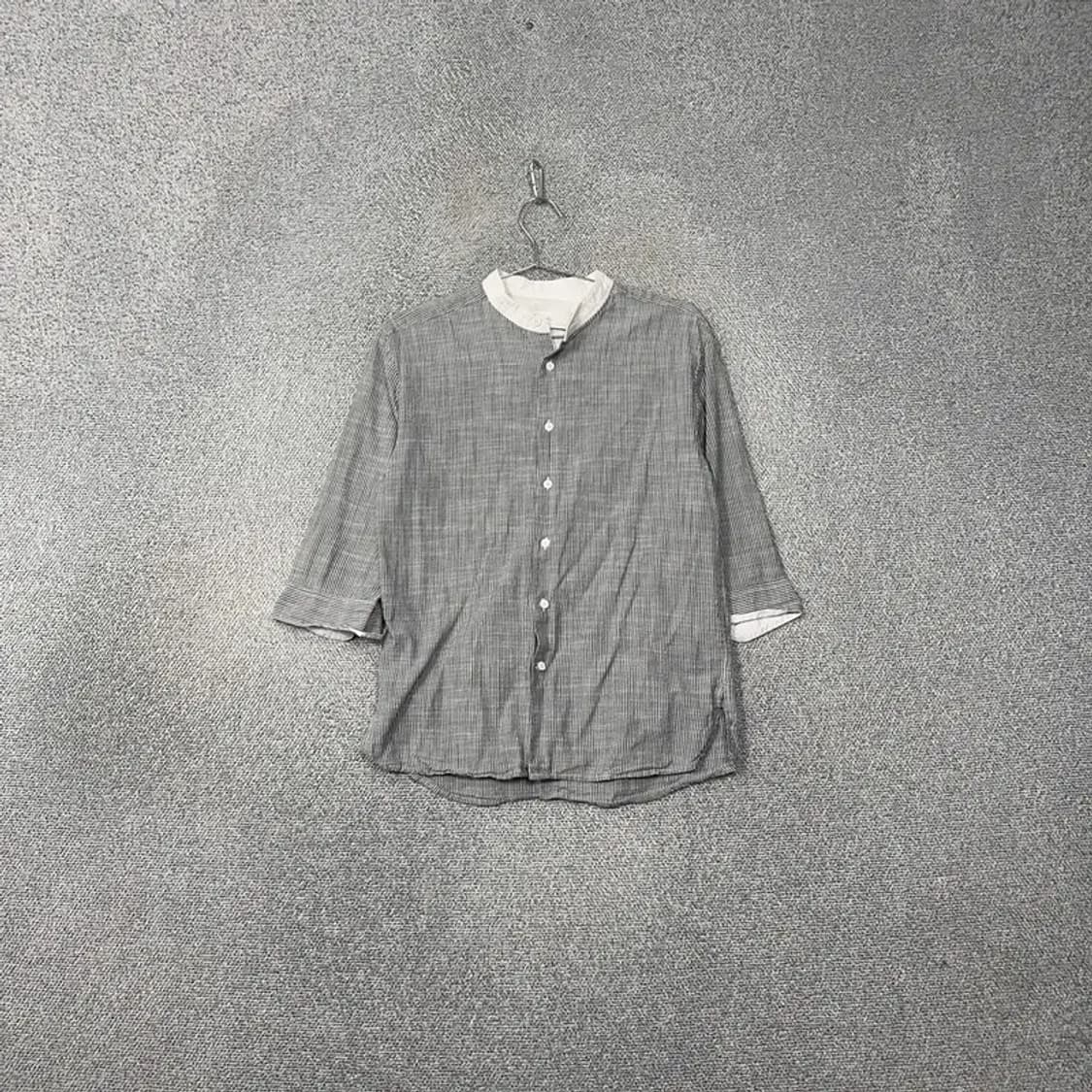 플랙진 체크 라이트 그레이 셔츠 S 상품이미지1