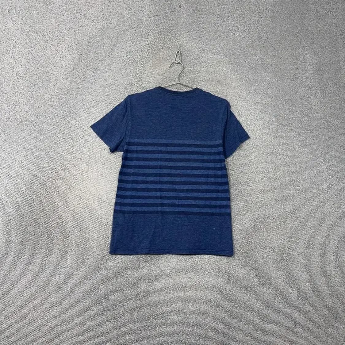 해지스 스트라이프 네이비 포켓 코튼 반팔티 100 상품이미지2